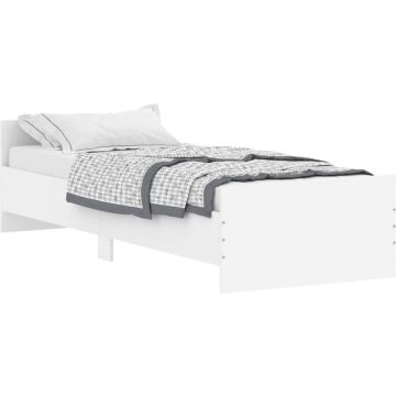 vidaXL-Bedframe-bewerkt-hout-wit-75x190-cm-Small-Single