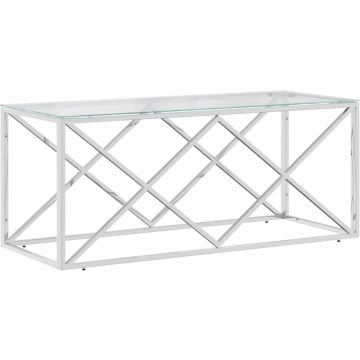 vidaXL-Salontafel-110x45x45-cm-roestvrij-staal-en-glas