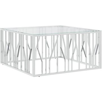 vidaXL-Salontafel-100x100x50-cm-roestvrij-staal-en-glas