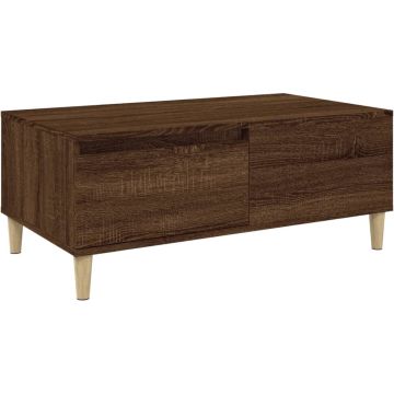 vidaXL-Salontafel-90x50x36,5-cm-bewerkt-hout-bruin-eikenkleur