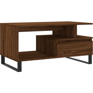 vidaXL-Salontafel-90x49x45-cm-bewerkt-hout-bruineiken