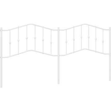 vidaXL-Hoofdbord-193-cm-metaal-wit