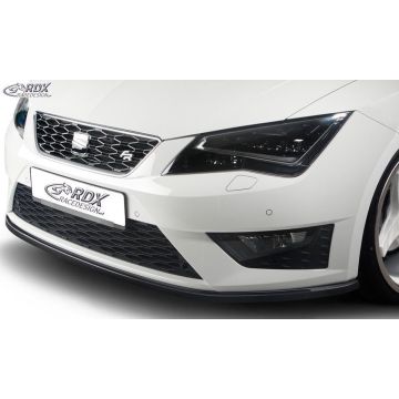 RDX Racedesign Voorspoiler Seat Leon 5F SC/5-deurs/ST FR/Cupra 2013- (ABS zwart glanzend)