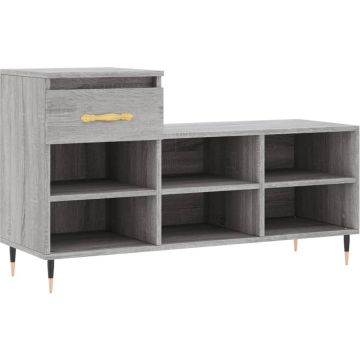 vidaXL-Schoenenkast-102x36x60-cm-bewerkt-hout-sonoma-grijs