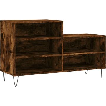 vidaXL-Schoenenkast-102x36x60-cm-bewerkt-hout-gerookt-eikenkleurig