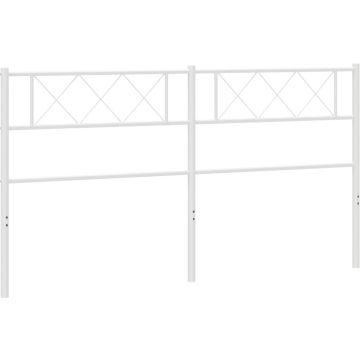 vidaXL-Hoofdbord-180-cm-metaal-wit