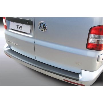 RGM ABS Achterbumper beschermlijst passend voor Volkswagen Transporter T6 Caravelle/Multivan 9/2015- met achterdeuren Zwart