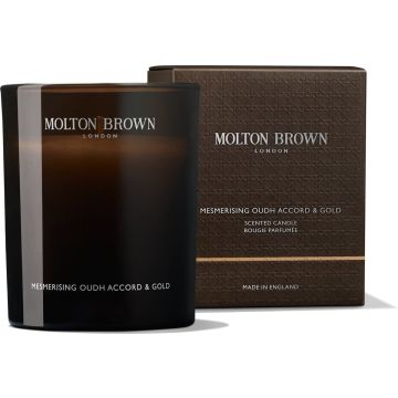 MOLTON BROWN - Mesmerising Oudh Accord &amp; Gold 1 Wick Candle - 190 gr - Geurkaarsen