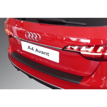 ABS Achterbumper beschermlijst passend voor Audi A4 Avant S-Line &amp; S4 Avant Facelift 2019- Zwart