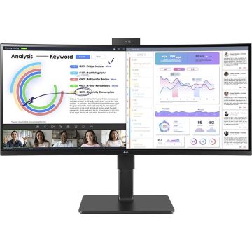 LG 34BQ77QC-B - Curved monitor - 3440X1440 - Zwart