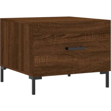 vidaXL-Salontafel-50x50x40-cm-bewerkt-hout-bruin-eikenkleur