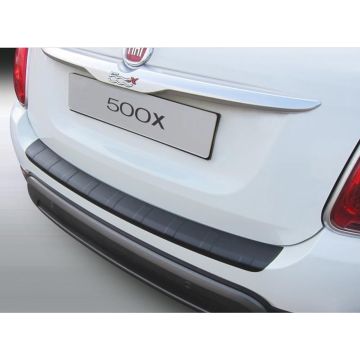 RGM ABS Achterbumper beschermlijst passend voor Fiat 500X 2/2015- Zwart 'Ribbed'