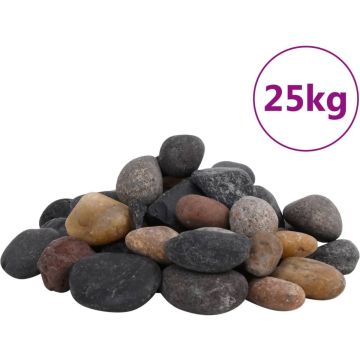 vidaXL-Kiezelstenen-gepolijst-5-8-cm-25-kg-meerkleurig