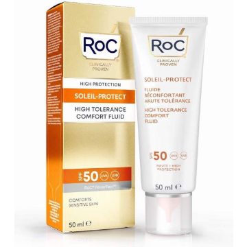 Zonnebrandcrème Roc High Tolerance Gevoelige huid SPF 50 (50 ml)