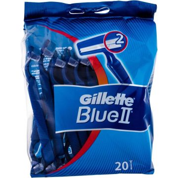 Gillette Blue II - 15+5 stuks - Wegwerpscheermesjes