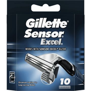 Gillette Sensor Excel - 10 stuks - Scheermesjes