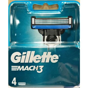 Gillette Scheermesjes Mach3 4 Stuks