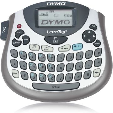 Dymo LetraTag LT-100T-labelmaker | Draagbare labelprinter met QWERTY-toetsenbord | Zilver | Ideaal voor op kantoor of thuis