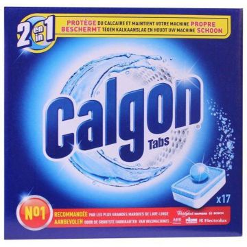 Calgon 2 in 1 Tabs Ontkalkingstabletten voor Wasmachines - 17 tabletten