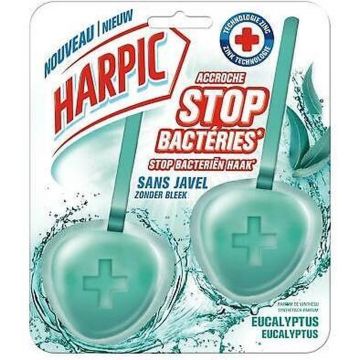 Harpic Hygiënische Steen Anti-Kalk Eucalyptus 2 x 40g