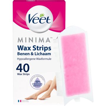 Veet - Ontharingsstrips - Benen &amp; Lichaam - Hypoallergene Minima - 40 stuks