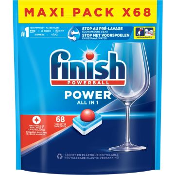 Finish Power All in One Regular Vaatwastabletten - 68 Stuks