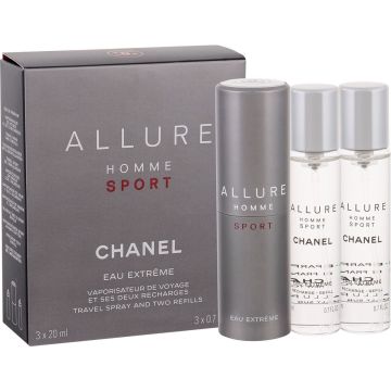 Chanel Allure Homme Sport Eau Extreme 20 ml - Eau de Toilette - Herenparfum - Navulbaar 3 x 20 ml