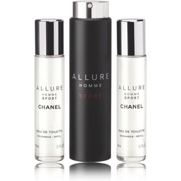 Chanel Allure Homme Sport 3 x 20 ml - Eau de Toilette - Herenparfum - Navulbaar