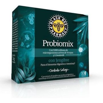 Black Bee Probiomix Con Jengibre 10 Ca!psulas