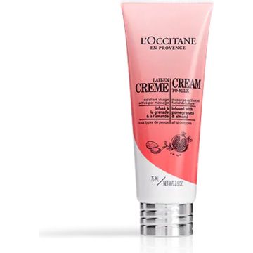 Gezichtsscrub - L'Occitane en Provence - Gezichtsscrub Infusion Melk-in-Crème