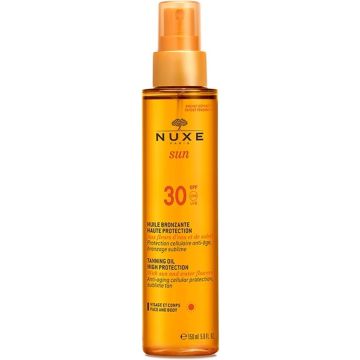 Nuxe Sun Tanning Oil High Protection for Face and Body SPF30 - Zonnebrand - 150 ml