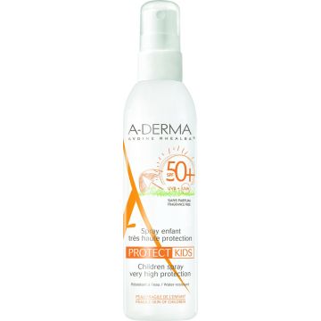 Zonnebrandspray voor Kinderen A-Derma Protect Kids SPF 50+ (200 ml)