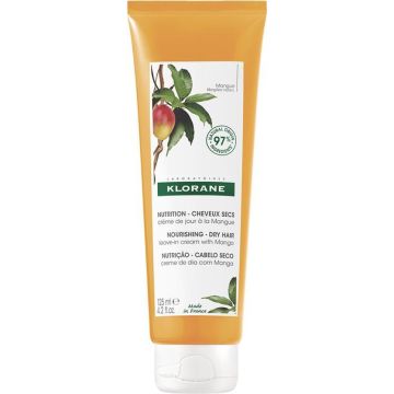 Klorane Haar Mangue crème de Jour Mangoboter Droog Haar - Styling crème - 125 ml