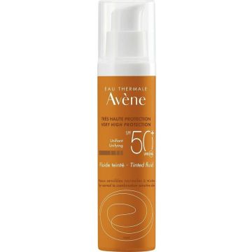 Zonnebrandcrème met Kleur Avene Tinted Fluid SPF50+ (50 ml)