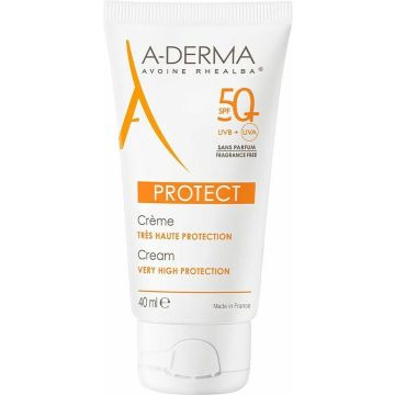 Zonnebrand crème A-Derma Protect Ongeparfumeerd SPF 50+ (40 ml)