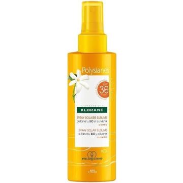 Klorane Polysianes Monoï Y Tamanu Bio Body Sun Spray Spf30 200 Ml