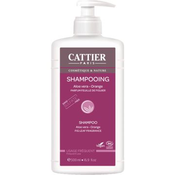 Cattier Shampoo - dagelijks gebruik - aloe vera - sinaas sulfaatvrij bio - 500ml