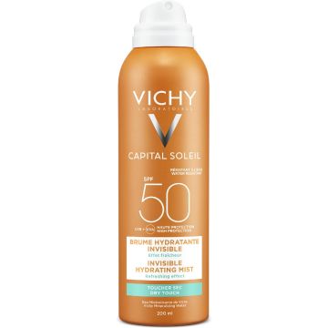 Vichy Capital Soleil SPF50 Onzichtbare Hydraterende Zonnemist - Lichaam 200ml