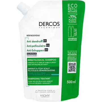 Vichy Dercos Anti-roos Shampoo Normaal tot vet haar Refill