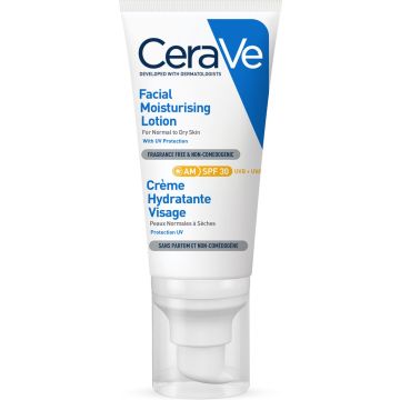 CeraVe Facial Moisturizing Lotion SPF30 - Dagcrème - normale tot droge huid - 52ml - Hydraterende dagcreme