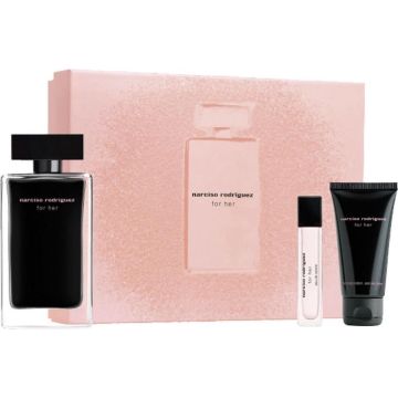 Narciso Rodriguez For Her Toilette100 Ml + EDT Mini 10 Ml + Bl 50 Ml