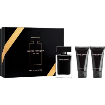 Narciso Rodriguez for Her Giftset - 50 ml eau de toilette spray + 50 ml showergel + 50 ml bodylotion - cadeauset voor dames