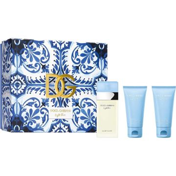 Dolce &amp; Gabbana Light Blue Edt 50 Ml + Light Blue Refreshing Body Cream 50 Ml + Body Bath &amp; Shower Gel 50 Ml