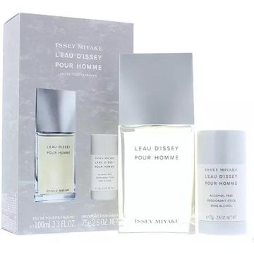 Issey Miyake L'eau D'issey Pour Homme Eau De Toilette (edt) 75 Ml + Dst 75 Ml