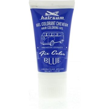 Niet-permanente kleur Hairgum Fix Color Blauw Styling Gel (30 ml)