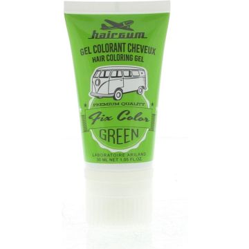 Non-permanent Colour Hairgum Fix Color Green Styling Gel (30 ml)