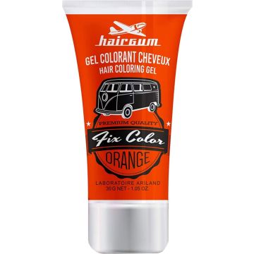 Non-permanent Colour Hairgum Fix Color Orange Styling Gel (30 ml)