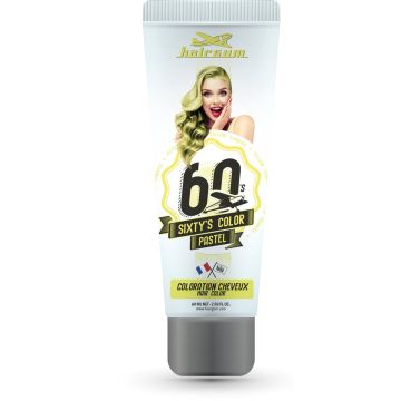 Semi-permanente kleurstof Hairgum Sixty's Color Yellow Sunrise (60 ml)