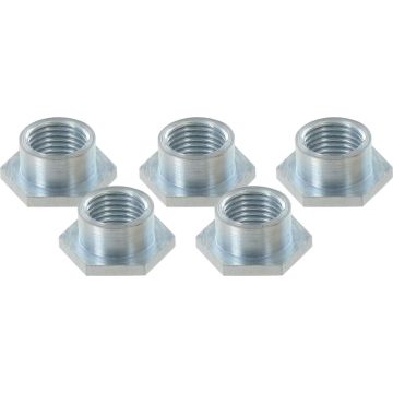 Var Bag Of 5 Hex Nuts Zilver 4.95 mm