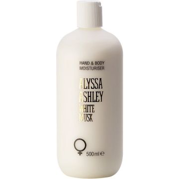 Alyssa Ashley White Musk Hand &amp; Body Moisturiser - 500 ml - Bodylotion